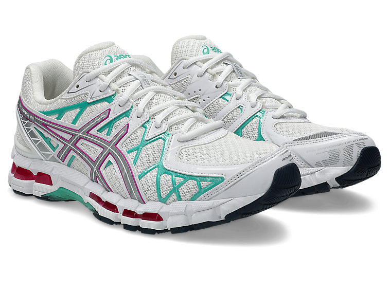 ASIC GEL-KAYANO 20 'WHITE AURORA GREEN' WATERMELON